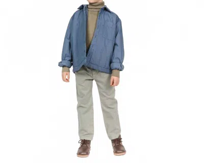 Morley Kids' Taron Padded Boy Shirt In China Blue