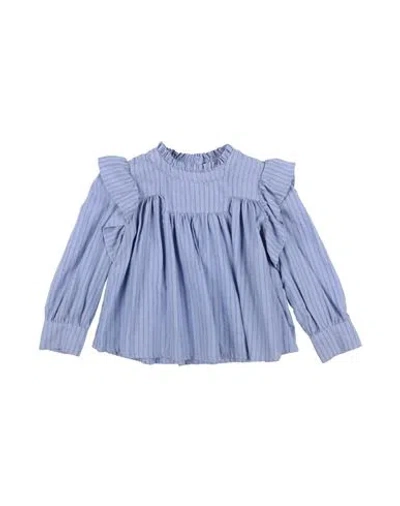 Morley Babies'  Toddler Girl Top Light Blue Size 4 Cotton, Virgin Wool