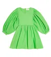 Morley Ulla Cotton And Linen Dress In Green