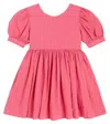 Morley Ursula Lippa Cotton And Linen Dress In Fuxia