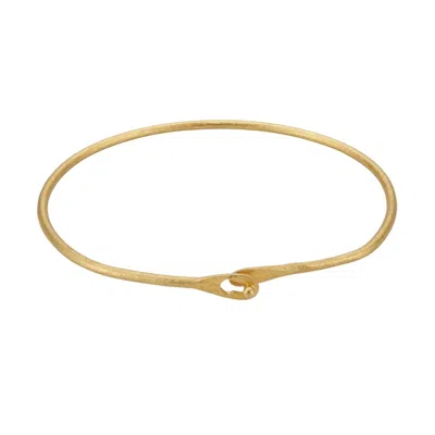 Morning Blue. Women's Gold Everyday Bracelet In Orange