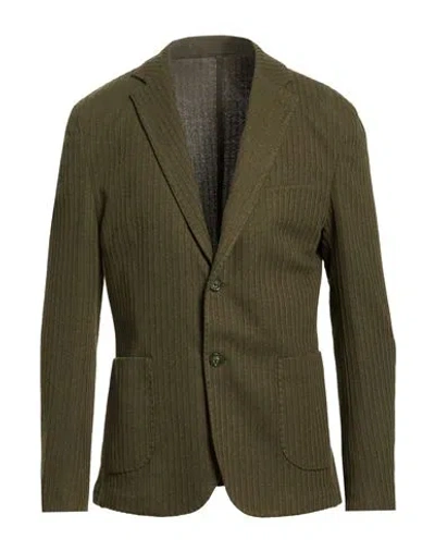 Moro Man Blazer Military Green Size 36 Polyester, Cotton, Elastane