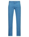 Moro Man Pants Azure Size 30 Cotton, Elastane In Blue
