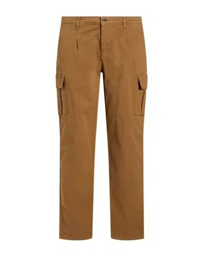 Moro Man Pants Camel Size 34 Cotton, Elastane In Beige