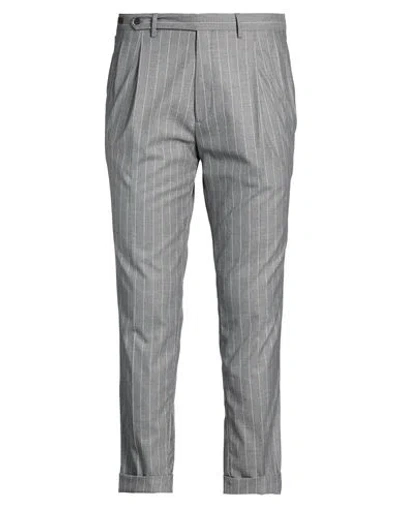 Moro Man Pants Grey Size 38 Polyester, Viscose, Elastane In Multi