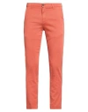 Moro Man Pants Rust Size 34 Cotton, Elastane In Orange