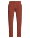Moro Man Pants Tan Size 34 Cotton, Elastane In Burgundy