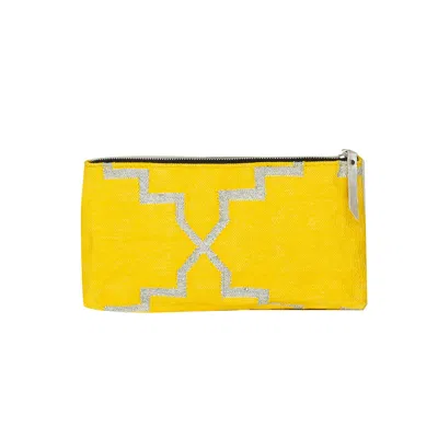 Moroccan Star Yellow Accessories Pouch
