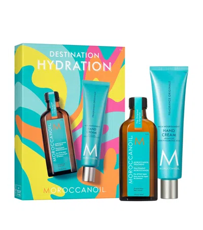 Moroccanoil Destination Hydration Hair And Hand Care Set In White