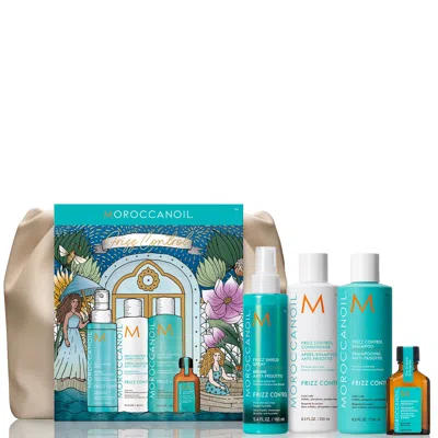 Moroccanoil Frizz Control Gift Set With Free Frizz Shield Spray In White