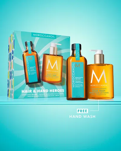 Moroccanoil Hair & Hand Heroes Gift Set In Blue