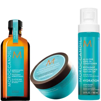 Moroccanoil Hydrating Heroes Bundle In White