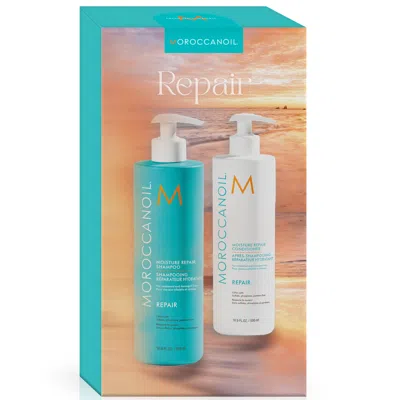 Moroccanoil Moisture Repair Shampoo And Conditioner 500ml Duo (worth £82)