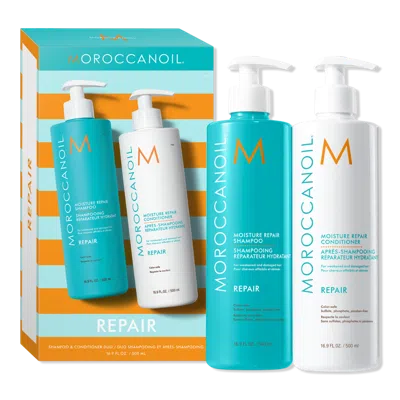 Moroccanoil Moisture Repair Shampoo & Conditioner Half-liter Duo In Multi