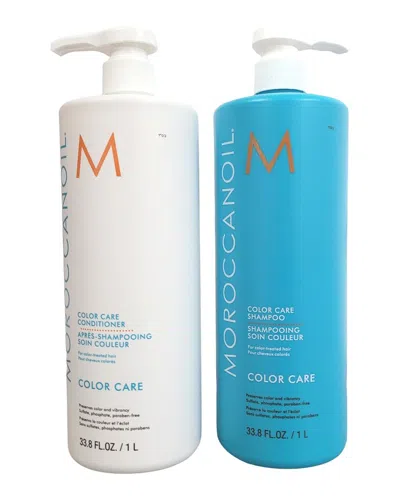 Moroccanoil Unisex 2 X 33.8oz Color Care Shampoo & Conditioner Duo In White
