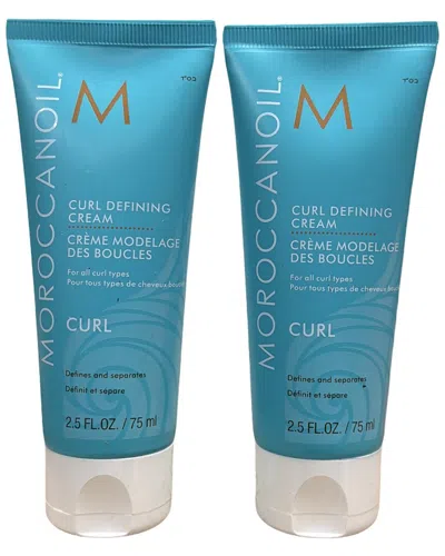 Moroccanoil Unisex 2.5 X 2oz Curl Defining Cream 2 Pack In Blue