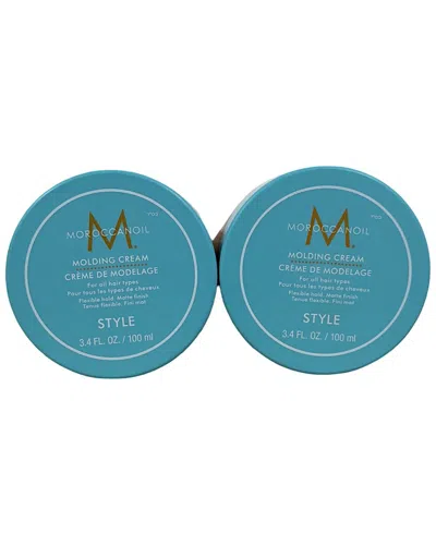 Moroccanoil Unisex 3.4 X 2 oz Molding Cream 2 Pack In Transparent