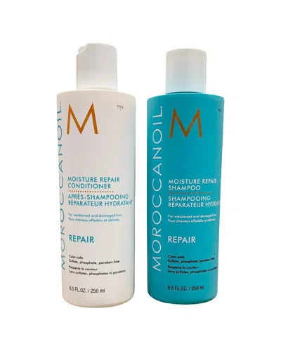 Moroccanoil Unisex 8.5oz Moisture Repair Shampoo & Conditioner Duo In Multi