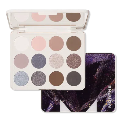 Morphe Chromaplus 12-pan Eyeshadow Palette - Moon Stone In Gray