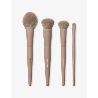 Morphe Iced Mocha 4-piece Face Brush Set In Transparent