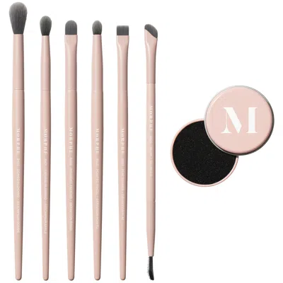 Morphe Shaping Essentials Bamboo And Charcoal Infused Eye Brush Set In White