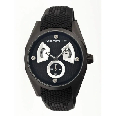 Morphic M34 Series Multi-function Black Dial Black Silicone Men's Watch 3404