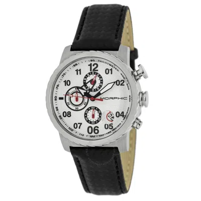 Morphic M38 Series Chronograph Silver Dial Men's Men's Watch 3805 In Silver Tone/black