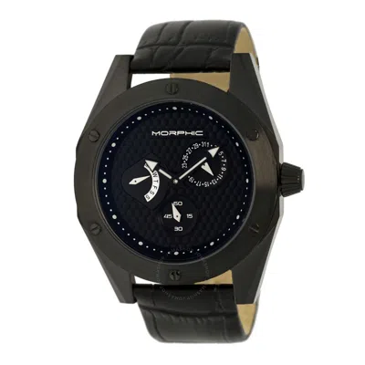 Morphic M46 Multi-function Black Carbon Fiber Dial Men's Watch Mph4604