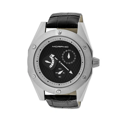 Morphic M46 Multifunction Black Dial Men's Watch Mph4602 In White