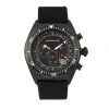 Morphic M53 Series Chronograph Fiber-weaved Leather-band Watch W/date In Black