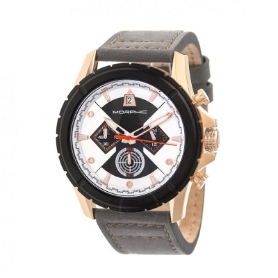 Morphic M57 Series Chronograph Silver And Black Dial Men's Watch 5707 In Black / Gold Tone / Grey / Rose / Rose Gold Tone / Silver