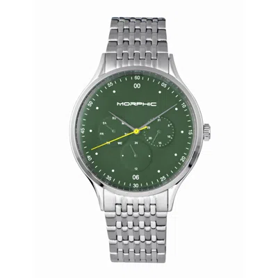 Morphic M65 Series Green Dial Men's Watch 6502 In Green/silver Tone
