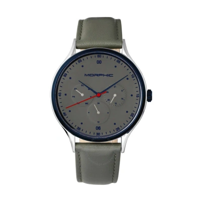 Morphic M65 Series Grey Dial Men's Watch 6505 In Black / Blue / Grey