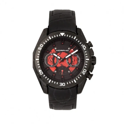 Morphic M66 Series Black Dial Men's Watch 6606 In Black / Skeleton