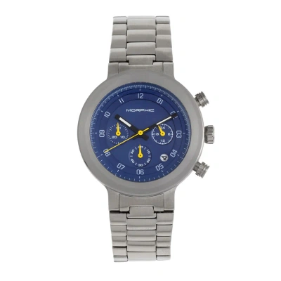 Morphic M78 Series Chronograph Quartz Blue Dial Men's Watch 7804 In Black / Blue / Silver