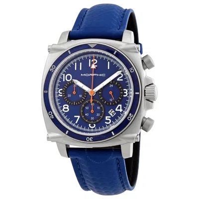 Morphic M83 Series Chronograph Quartz Blue Dial Men's Watch Mph8305 In Blue/silver Tone