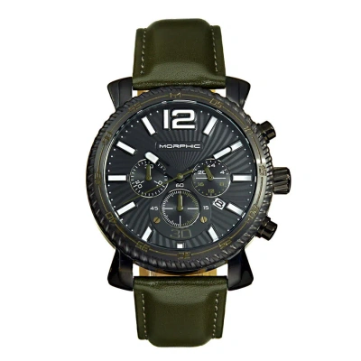 Morphic M89 Series Quartz Black Dial Men's Watch Mph8905 In Green