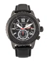 Morphic M51 Series Chronograph Leather-band Watch W/date