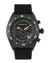 Morphic M53 Series Chronograph Fiber-weaved Leather-band Watch W/date
