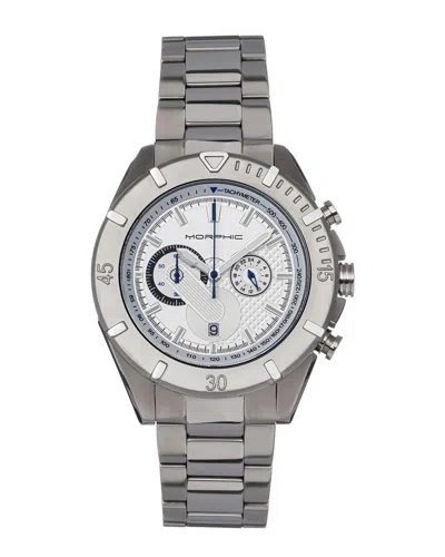 Morphic M94 Series White Dial Mens Watch Mph9401 In Silver / White