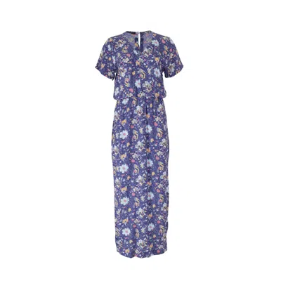 Morrato Bali Women's Blue Aiyana Dress Fleur Navy