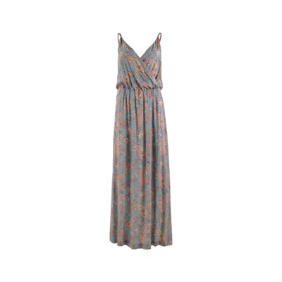 Morrato Bali Women's Blue Aurelia Maxi Dress Ainsley Tourmaline