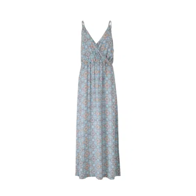 Morrato Bali Women's Blue Aurelia Maxi Dress Crystal Aegan
