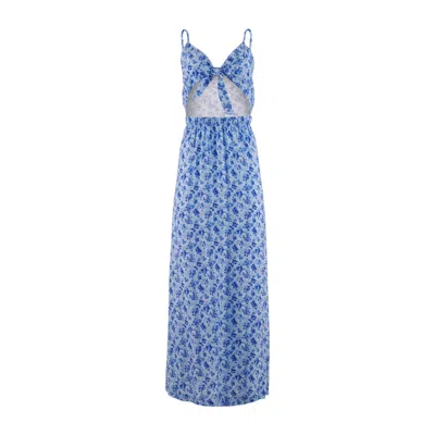 Morrato Bali Women's Blue Clarissa Maxi Dress Daffodil Azure