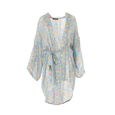 Morrato Bali Women's Blue Nina Kimono Cosmo Carolina