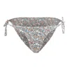 Morrato Bali Women's Blue / White Rhea Bikini Bottom Arabella Honey Peach In Blue/white