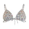 Morrato Bali Women's Blue / White Rhea Bikini Top Arabella Honey Peach In Blue/white