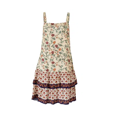 Morrato Bali Women's Brown Flor Mini Dress Casablanca Golden Fleece