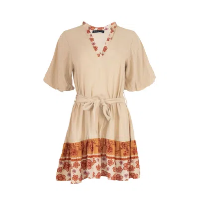 Morrato Bali Women's Brown Umber Mini Dress Cecilia Doe