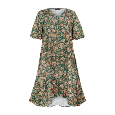 Morrato Bali Women's Green  - Delle Midi Dress - Cassandra Ivy In Multi